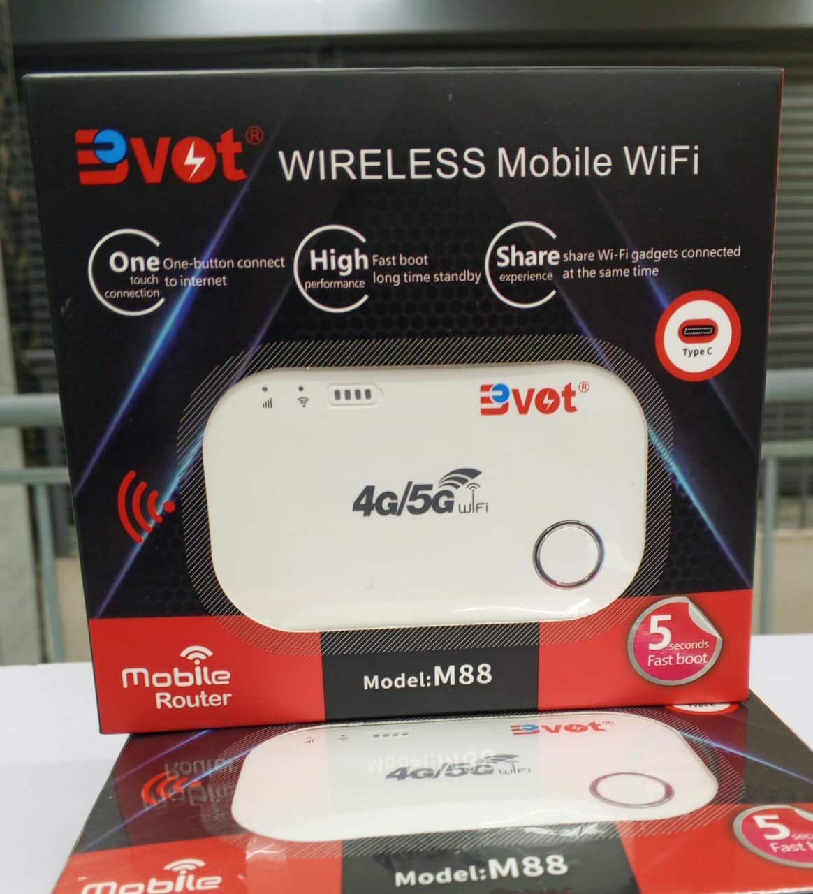 BVOT Portable Wireless Wifi Mifi Hotspot 4G/5G – Universal Pocket Router For Reliable Internet On Airtel, Safaricom, And Telkom