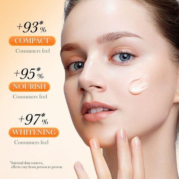 Sadoer 2 in 1 Skin Active 5 x Vitamin C Serum + Complementary 5x Vitamin C Cream, For Deep Hydration, Whitening Dark Spots, Moisturizing, Skin Tone Brightening and Skin Nourishment