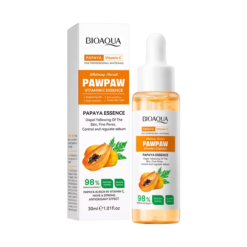 3 in 1 , Bioaqua Paw Paw Vitamin C Essence + Salicylic Acne Treatment Essence + Salicylic Acid Acne Removal Cleanser, For Acne Treatment, Oiul Control, Pore Shrinking , Anti Oxidation, Remove Acne