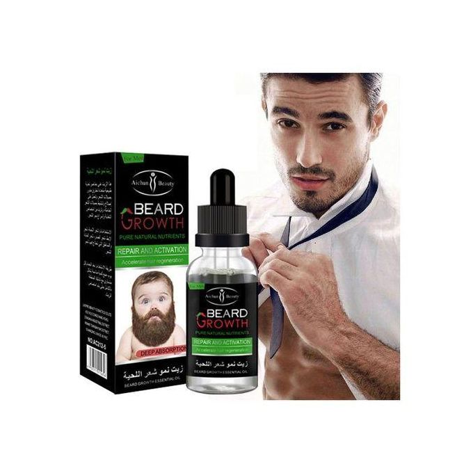 2 Pieces, Aichun Beard Oil, Aichun Beard Browth Oil for Beard Growth Hair Activation, Can use with Derma Roller for Quick results, Beard Care, with natural ingridients
