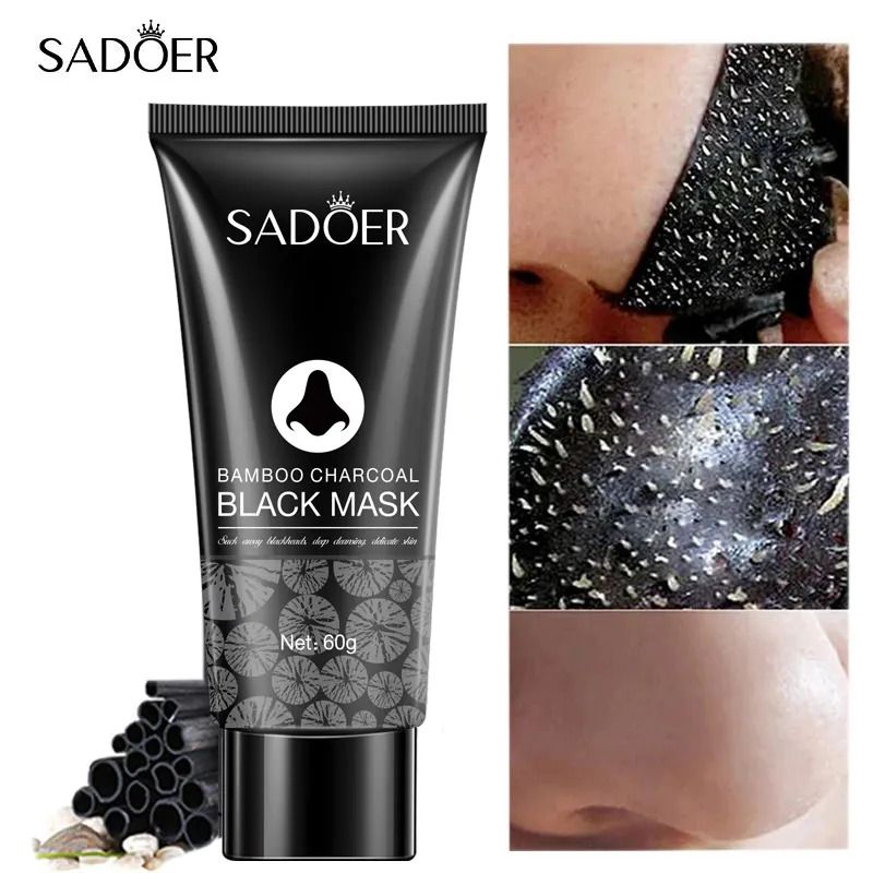 SADOER 5 Pieces, Vitamin C Cream + Vitamin C Serum + Vitamin C Moisturizing Lip Balm + Charcoal Mask  Peel off + Vitamin C Foaming Face Wash, for Brightening, Remove Black Heads, Lips Brightening, Moi