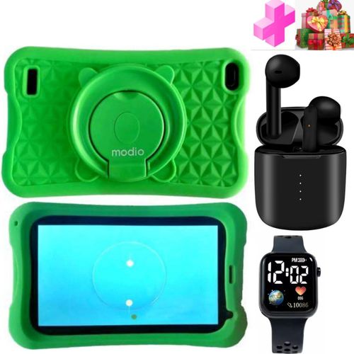 Modio KIDS STUDY TABLETS 256GB/6GB 5G WITH SIMCARD SLOT+AWESOME GIFTS(I12 BLUETOOTH,LED WATCH).