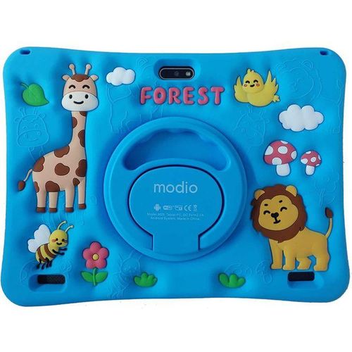Modio M25 8GB RAM 512GB ROM Kids' Android Tablet 10.1 Inches, Dual Camera, Sim Card Support + Wi-Fi + Free Gift Set - Blue