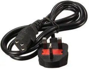 Generic Fused 3 Pin Flower Power Cable cord for Desktop adapter Charger Fused three Pin Plug for computer adapter