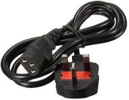 Generic Fused 3 Pin Flower Power Cable cord for Desktop adapter Charger Fused three Pin Plug for computer adapter