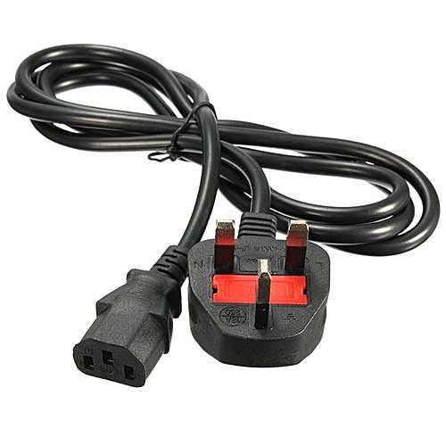 Generic Fused 3 Pin Flower Power Cable cord for Desktop adapter Charger Fused three Pin Plug for computer adapter