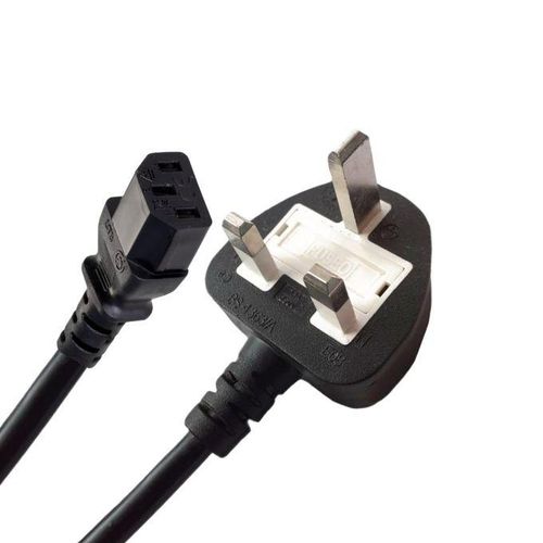 Generic Fused 3 Pin Flower Power Cable cord for Desktop adapter Charger Fused three Pin Plug for computer adapter