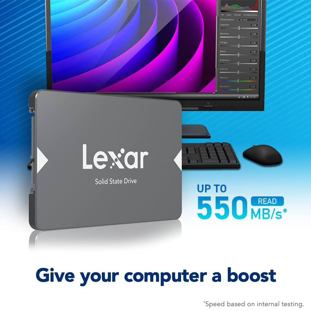 Lexar NS100 SATA Internal Solid State Drive SSD 128GB Long Lasting Faster performance and more reliable