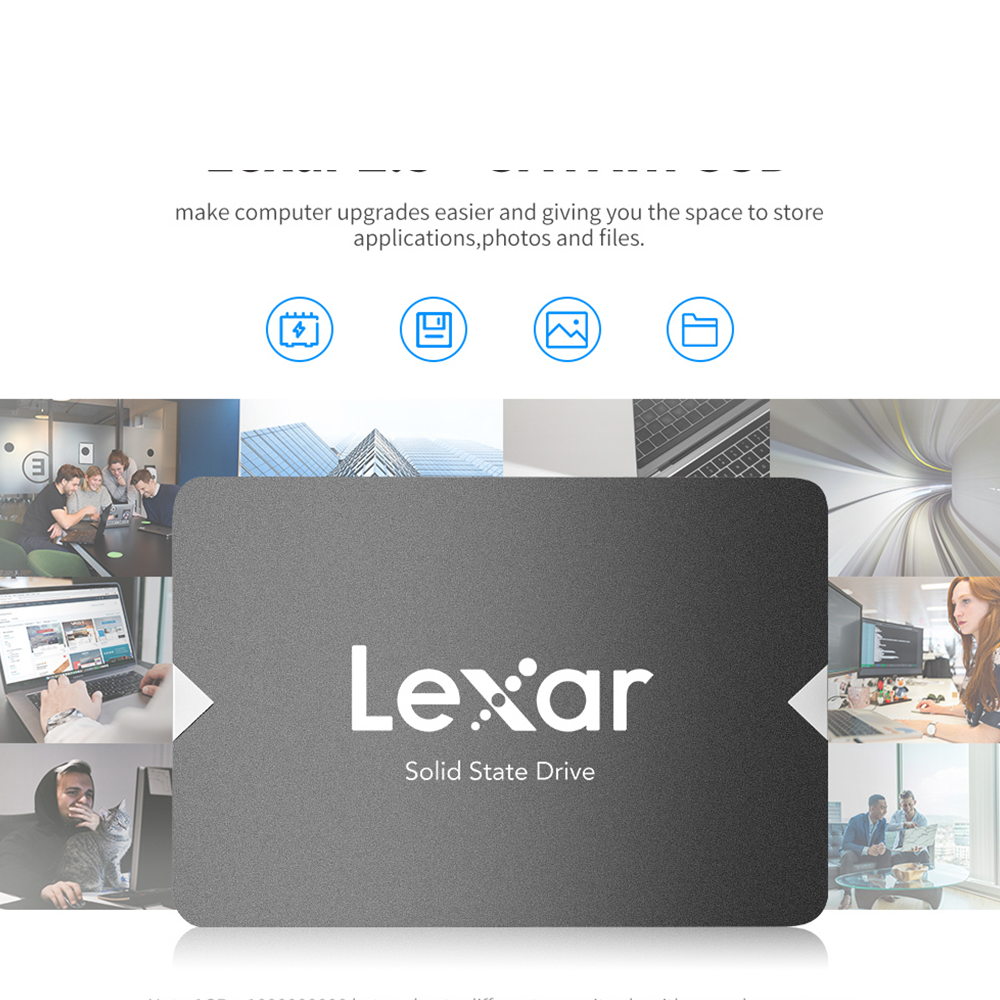 Lexar NS100 SATA Internal Solid State Drive SSD 128GB Long Lasting Faster performance and more reliable