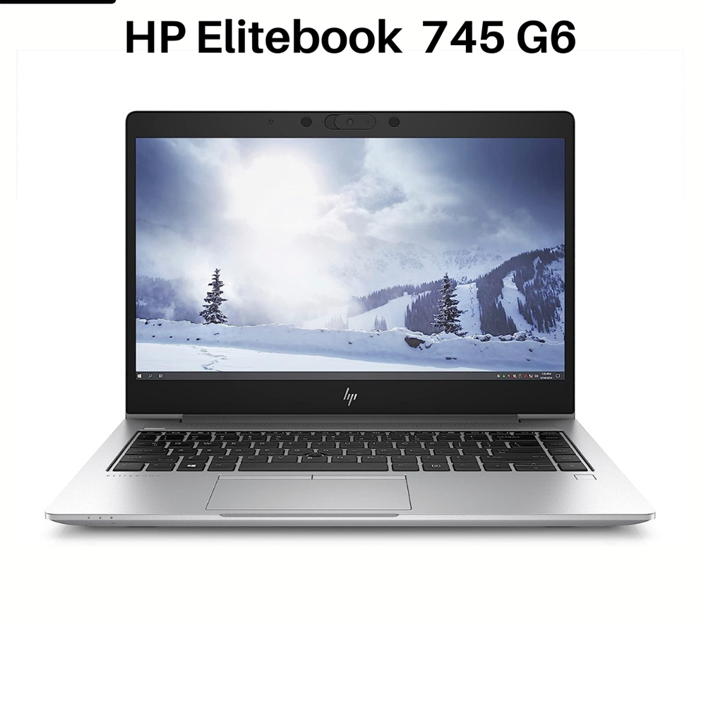 HP elitebook 745 G6 AMD Ryzen 5 8 GB ram and 256 GB SSD 2GB 14 inch screen notebook laptop computer Sleek Power for Work, Study & Beyond