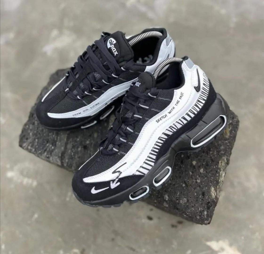 ORIGINAL AIRMAX 95 SKETCH, VINTED BLACK AND WHITE (BEST SHOP FOR AIRFORCE 1, AIR FORCE, AIRMAX, AIR MAX, AIR JORDAN)