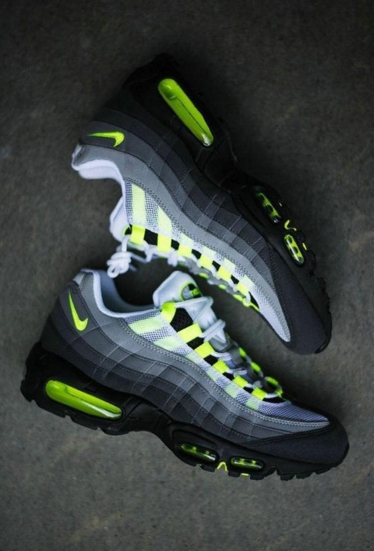 ORIGINAL AIRMAX 95 OG NEON GREEN, VINTED BLACK AND WHITE (BEST SHOP FOR AIRFORCE 1, AIR FORCE, AIRMAX, AIR MAX, AIR JORDAN)
