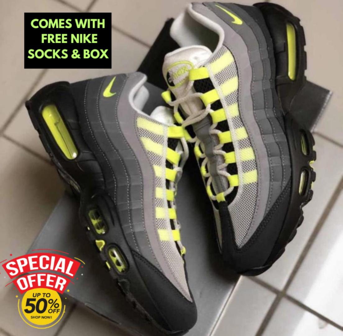 ORIGINAL AIRMAX 95 OG NEON GREEN, VINTED BLACK AND WHITE (BEST SHOP FOR AIRFORCE 1, AIR FORCE, AIRMAX, AIR MAX, AIR JORDAN)