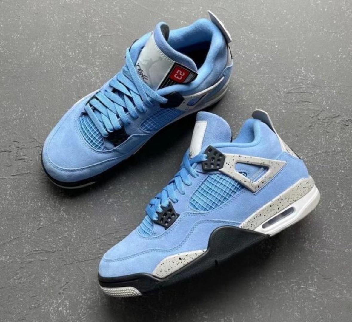 ORIGINAL AIR JORDAN 4 RETRO, UNIVERSITY BLUE' (BEST SHOP FOR AIRFORCE, AIR FORCE, AIR JORDAN, AIR MAX, AIRMAX)