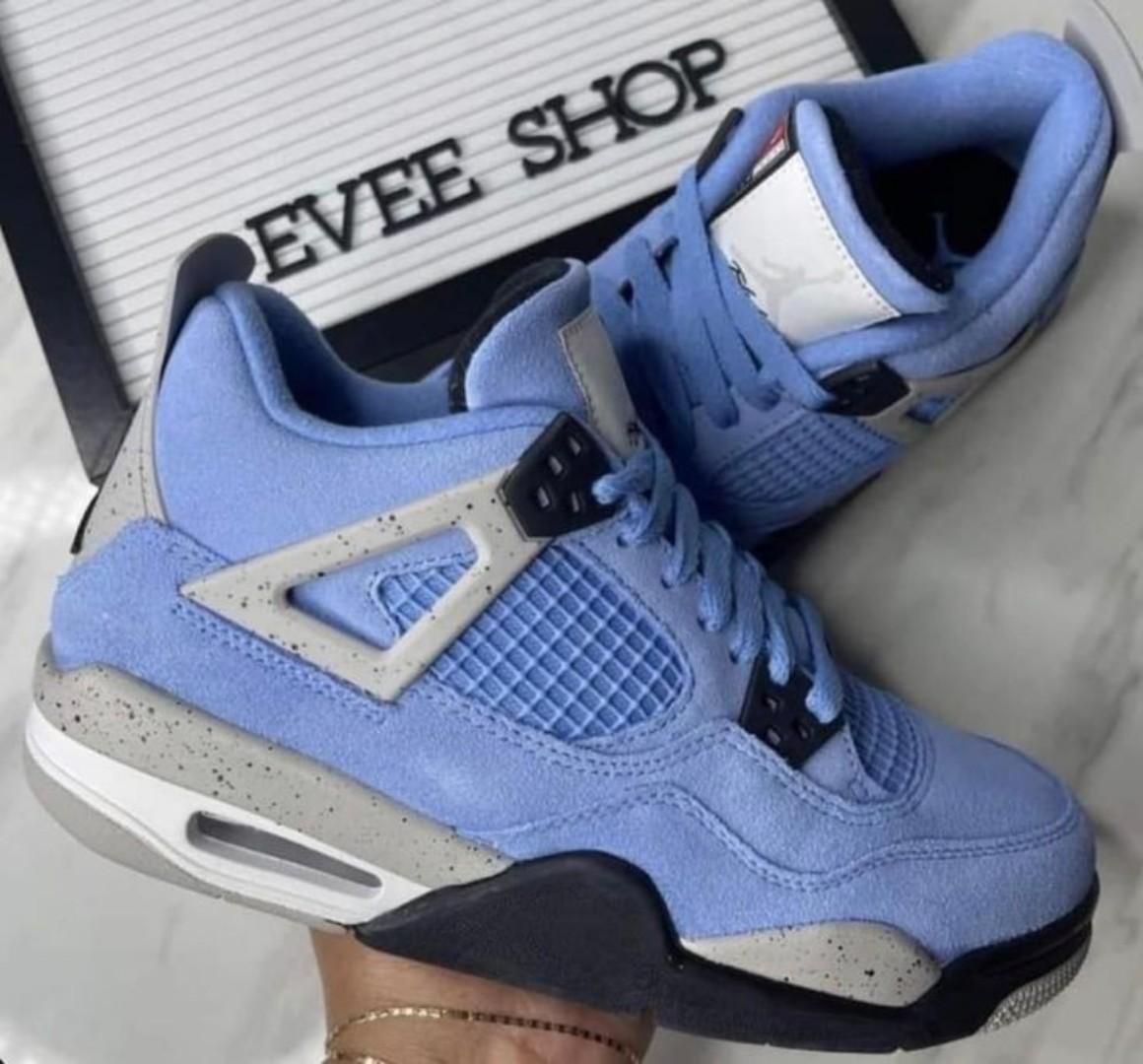 ORIGINAL AIR JORDAN 4 RETRO, UNIVERSITY BLUE' (BEST SHOP FOR AIRFORCE, AIR FORCE, AIR JORDAN, AIR MAX, AIRMAX)