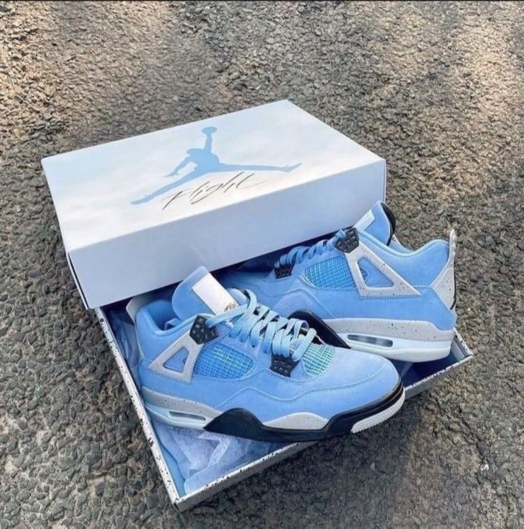 ORIGINAL AIR JORDAN 4 RETRO, UNIVERSITY BLUE' (BEST SHOP FOR AIRFORCE, AIR FORCE, AIR JORDAN, AIR MAX, AIRMAX)