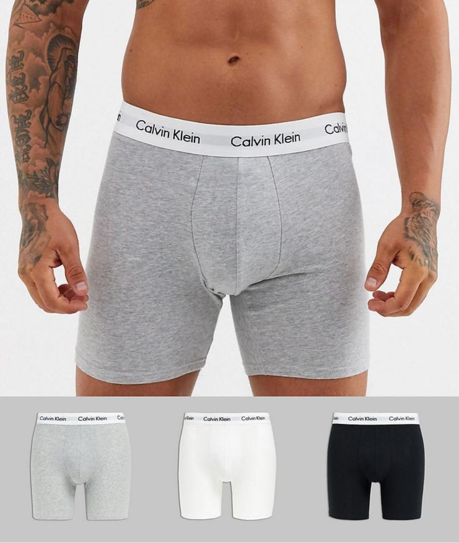 HIGH-QUALITY 3 PACK COTTON CALVIN KLEIN BOXERS, UNDERWEARS, UNDER WEARS,