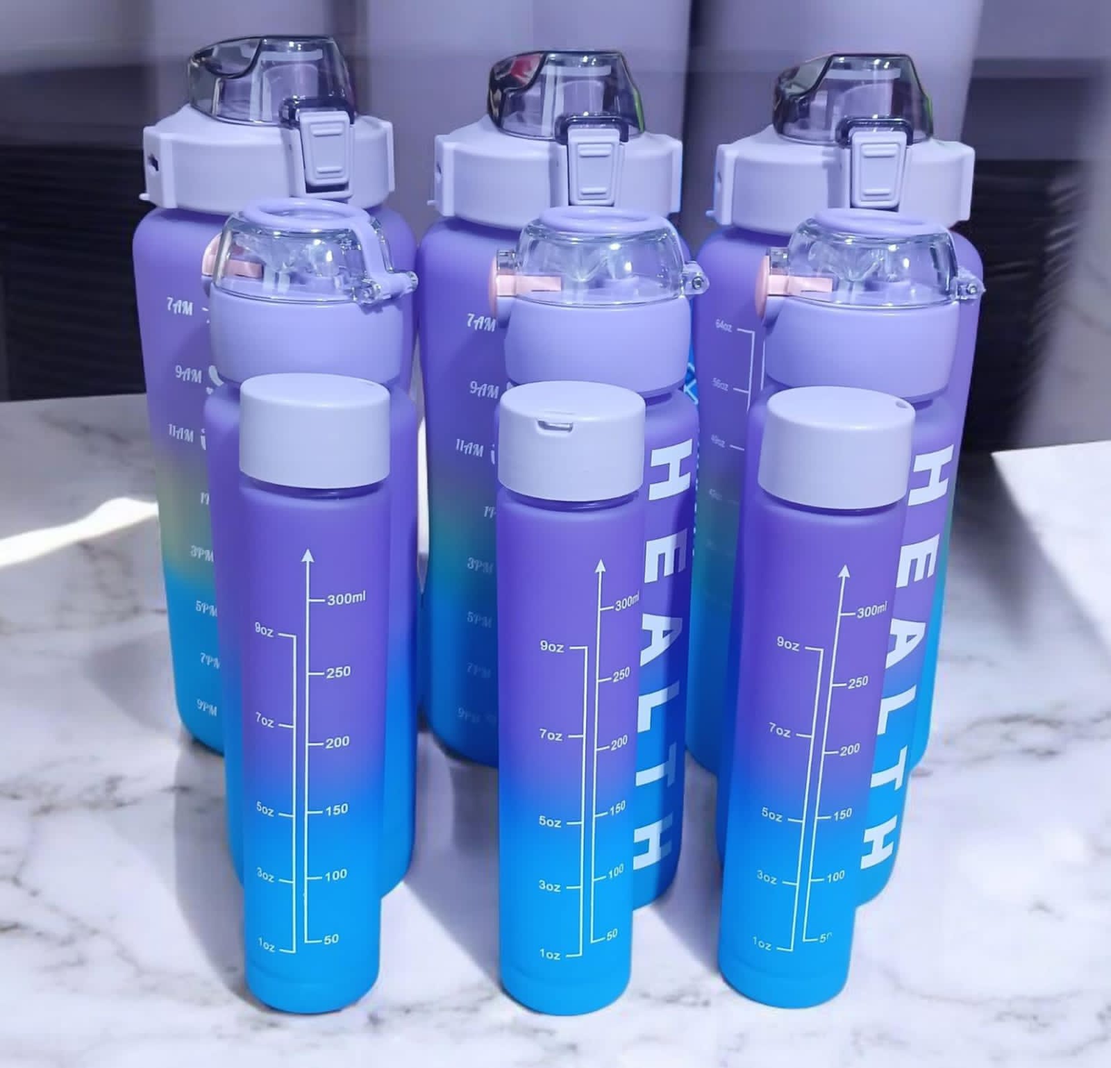 3 In 1 Motivational Water Bottle With Time Stamps.Suit for many different occasions: Hiking, camping, Jogging, Climbing. Working out and everyday use.
Superior manufacturing, premium materials and str