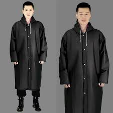 Long EVA Material Plastic Raincoat Waterproof Rain Coat Adults.Free SizeSafe & Eco-friendly - The rain poncho is made of an eco-friendly material (100% EVA), no plastic smell and no harmless, compared