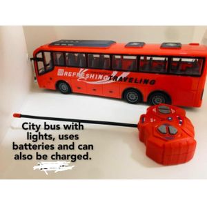 🕳🔹️PROMOTION 🔹️🕳Remote Control Bus Toy Car With Lights Tour Bus School City Model.This large school bus toy with every detailed design, its attractive color, smooth edge, elegant lines and realist