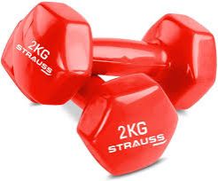 Restocked 🌿 2kg pair Neoprene Coated Dumbbell Sets of 2, Hand weight Dumbbells Anti-roll, Anti-Slip, Hexagon Shape for Muscle Toning, Strength Training Dumbbell Pairs for Men and Women, Ideal for Hom