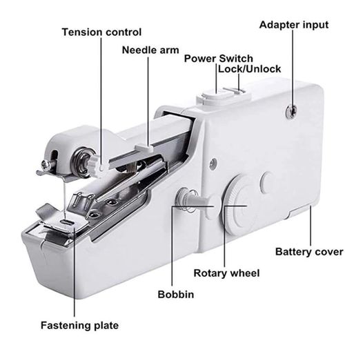 ✔️▪️IMPROVED DESIGN ▪️✔️Portable Handy Mini Portable Battery Powered Tailor Stitch Hand-held Sewing MachinePortable Handheld sewing machine .Hand held sewing machines are convenient, versatile, and a