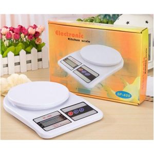 🍒A SMART CHOICE 🍒Multipurpose Portable Electronic Digital Kitchen Weighing Scale Sf-400 Food Weight Machine White 10Kg Lcd Display For Home And Business