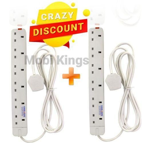 Power King PowerKing 2Pcs 6 Way Power Extension Socket 3M Cable.Efficiently power multiple devices with the PowerKing 6 Way Power Extension Socket. Featuring six outlets, a 3-meter cable, and robust s