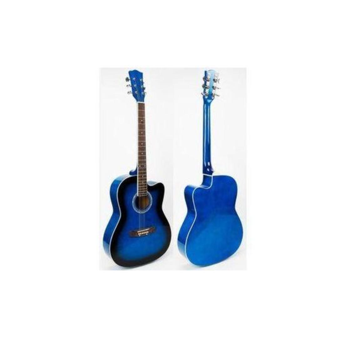 Medium Sized Acoustic Guitar 38 Inch Blue