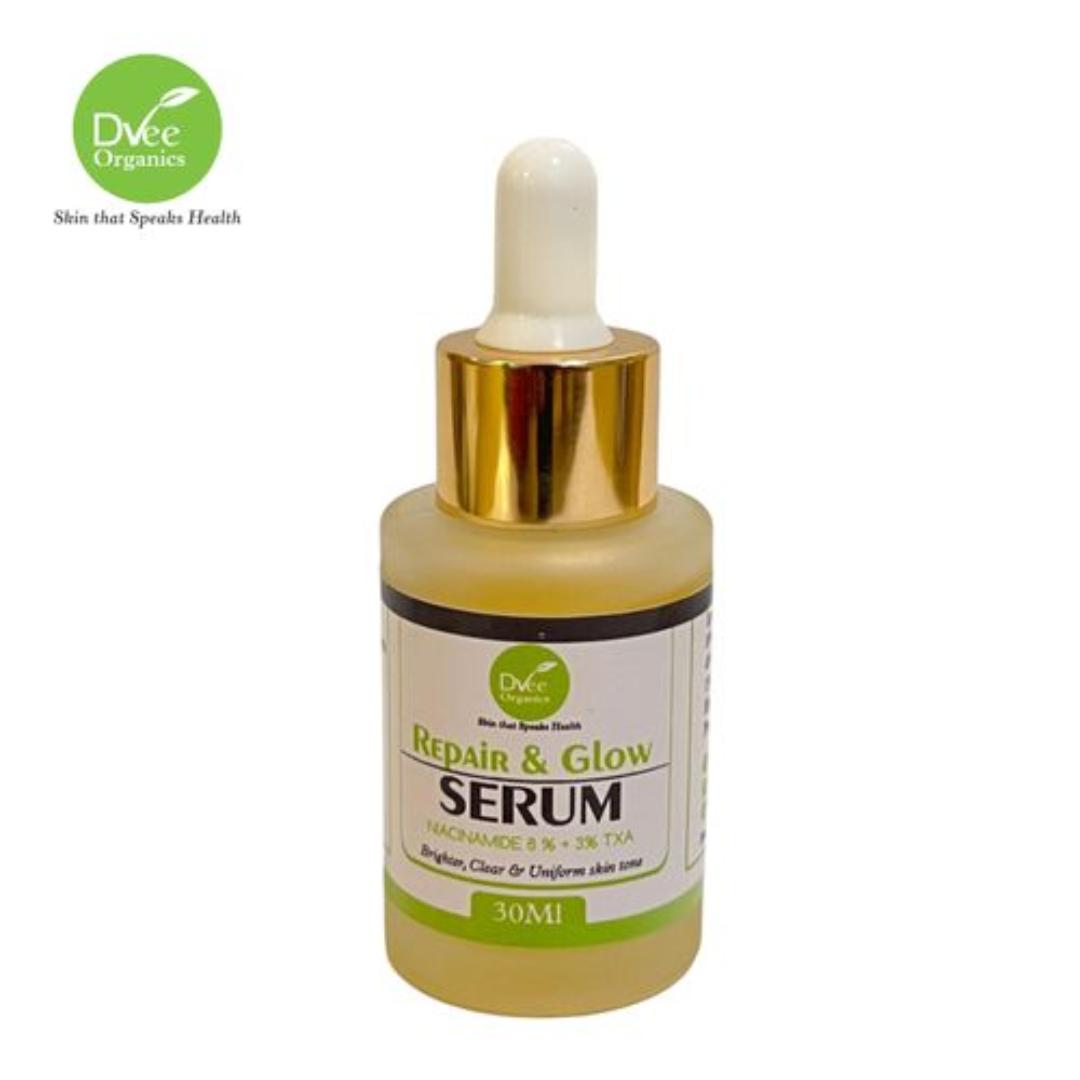 Dvee Organics Repair and Glow Serum - For Brighter, Clearer and Uniform Skin Tone