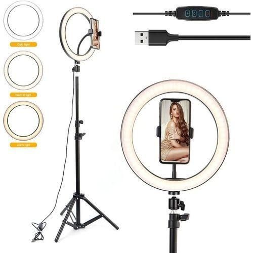 Universal 12 Inch Selfie Ring Light With 2.1M Tripod Stand And Cell Phone Holder For Live Stream/Makeup 12", 12INCH RINGLIGHT