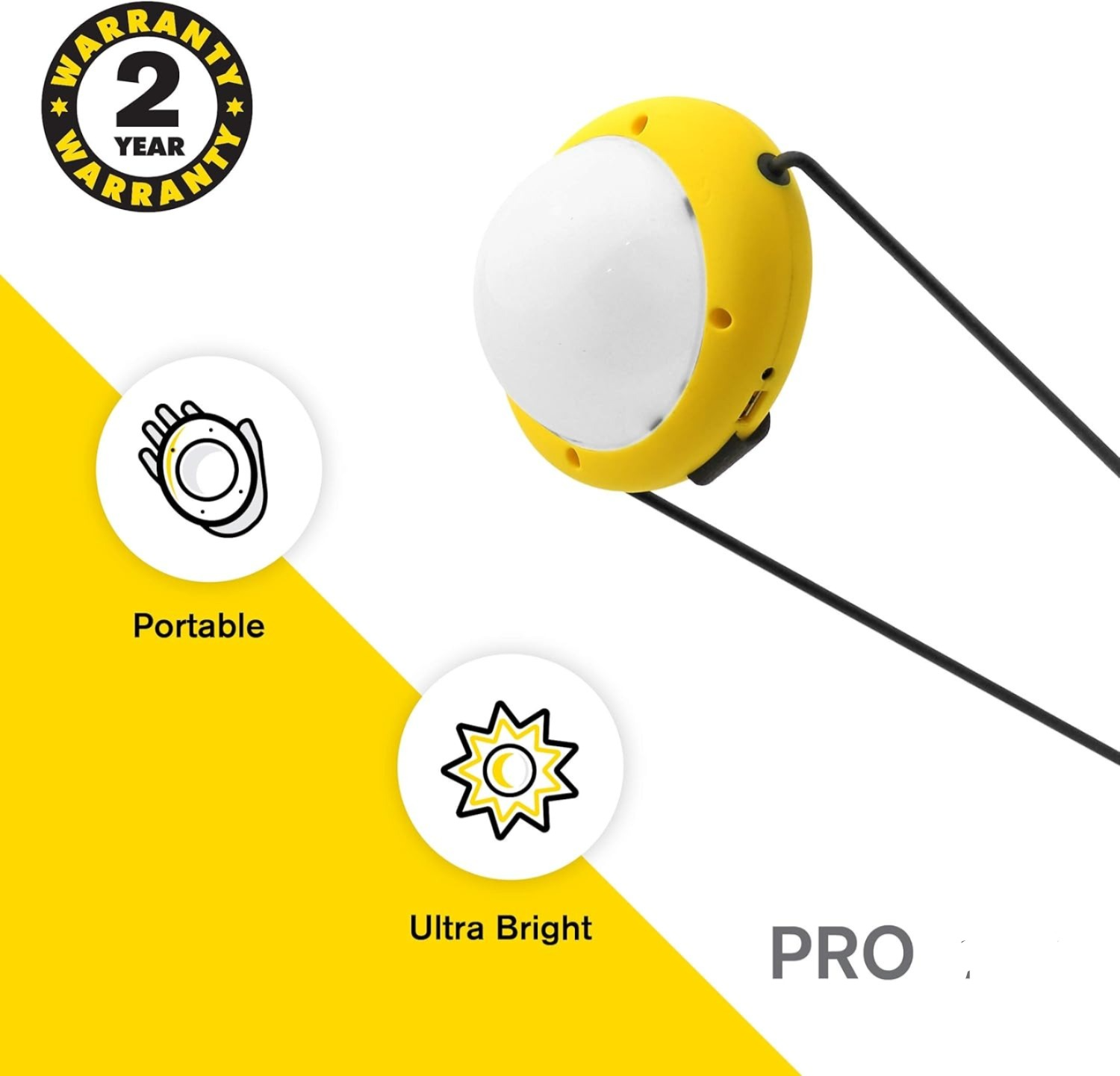 SUNKING FROM GREENLIGHT PLANET Sun King Pro Super Bright Emergency Solar Light with USB Mobile Charging