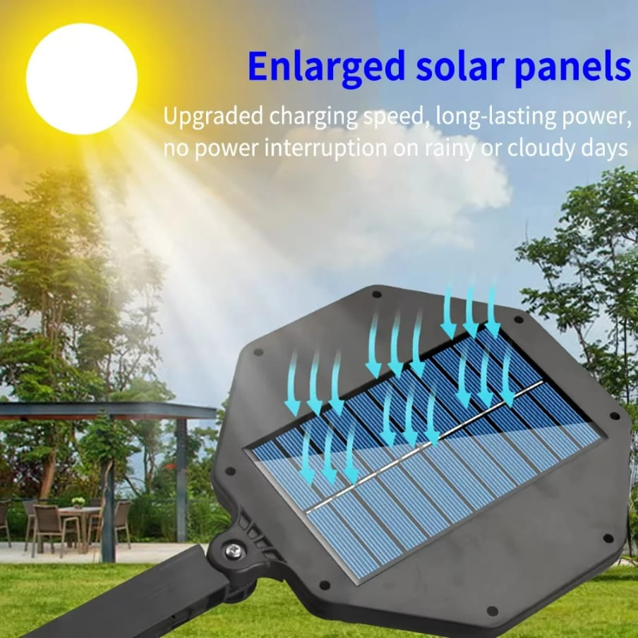 Solar Light Solar Street Lights Outdoor Wall Light with 168 LEDs 8 Light Solar Powered Outdoor Light Motion Sensor for Yard Street Lamp