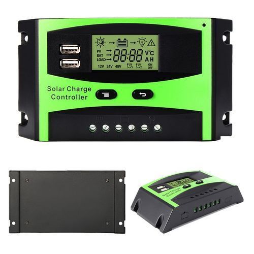 Power System with USB PWM Solar Charge Controller with LCD display