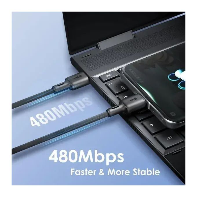 60W Type C To Type C Cable,3A Fast Charging Cable for Smartphones, Tablets, Laptops & other Type C devices,multifunctional cable 1.5 Mtr long