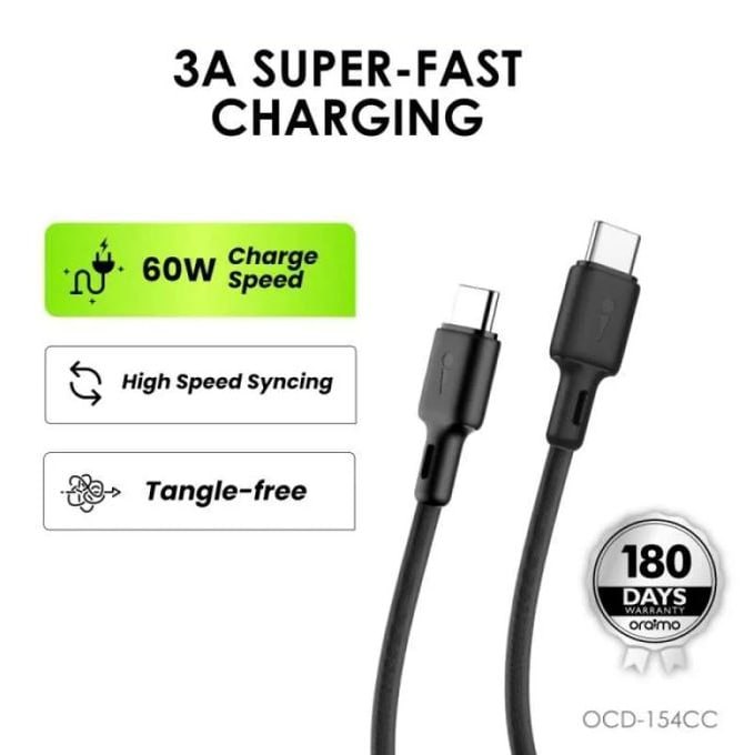 60W Type C To Type C Cable,3A Fast Charging Cable for Smartphones, Tablets, Laptops & other Type C devices,multifunctional cable 1.5 Mtr long
