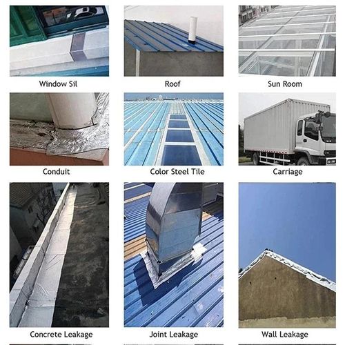 Aluminium Foil Tape Waterproof Adhesive Rubber Tape Butyl Tape Sealing Tape Repair Tape For Leakage Waterproofing Water Tank Roof Pipe Window Seal Leak Wall Crack Repair 10m*5cm