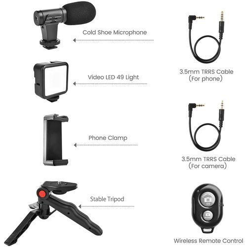 Camera Video Recording Vlogging Kit For Video Making, Mic
