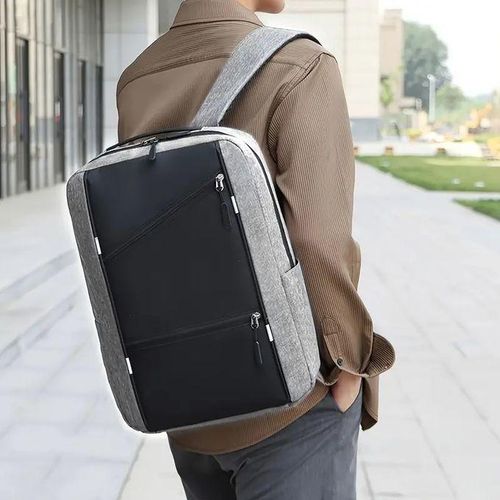 3 In 1 Men's Backpack Laptop Backpack Business Bag Men's Canvas Bag Student Bag With USB Port