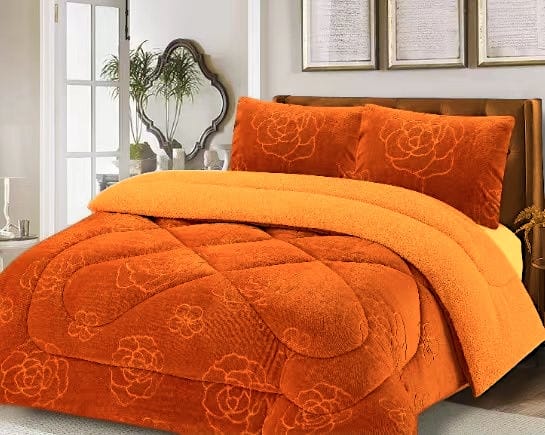 Geometric pattern soft woolen blanket/ cabbage soft woolen blanket size 5by6 (no bedsheets and pillow cases