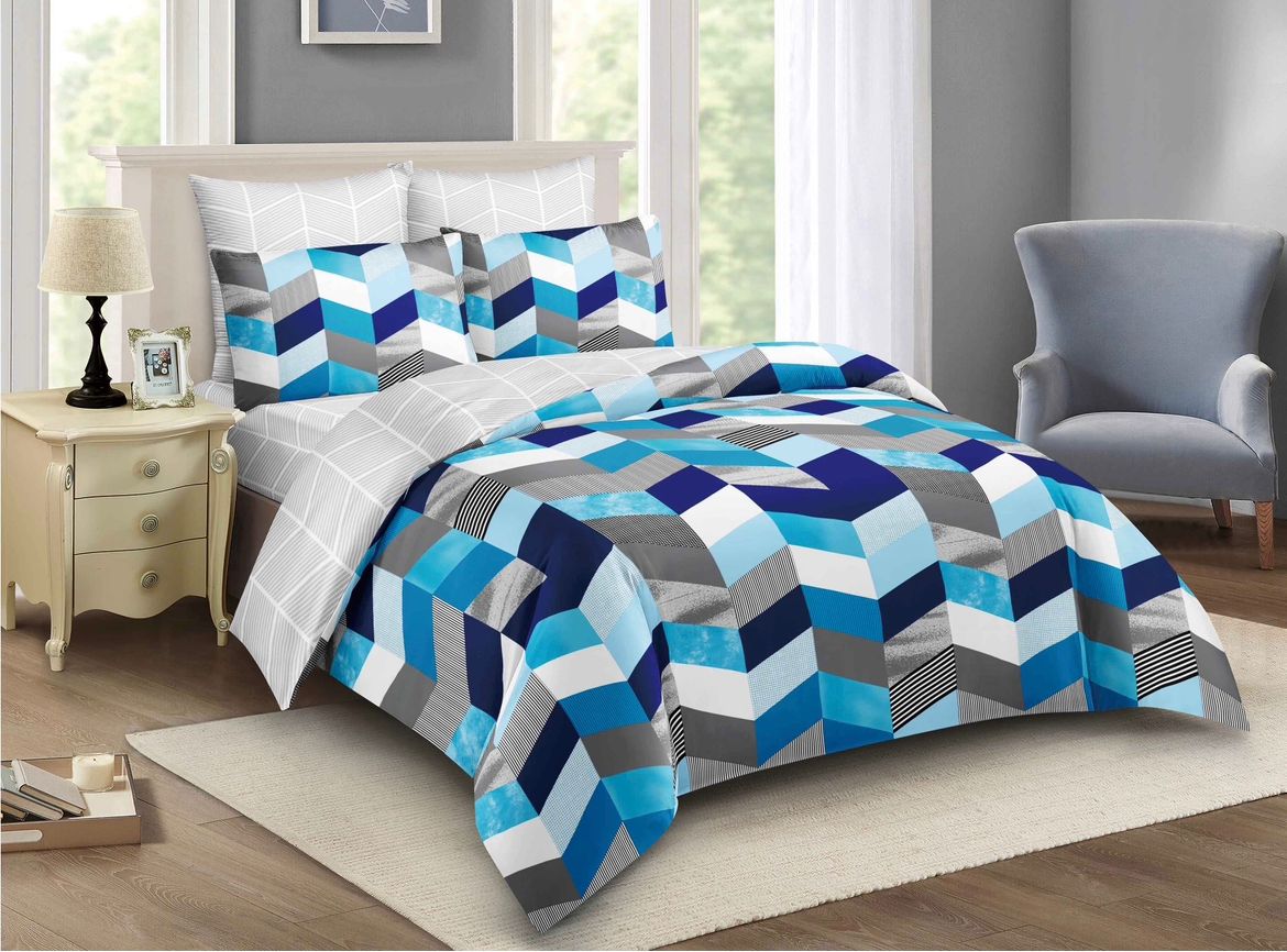 New binded warm duvet set -5*6 (200cm*230cm) 1duvet , 1bedsheet pillow cases