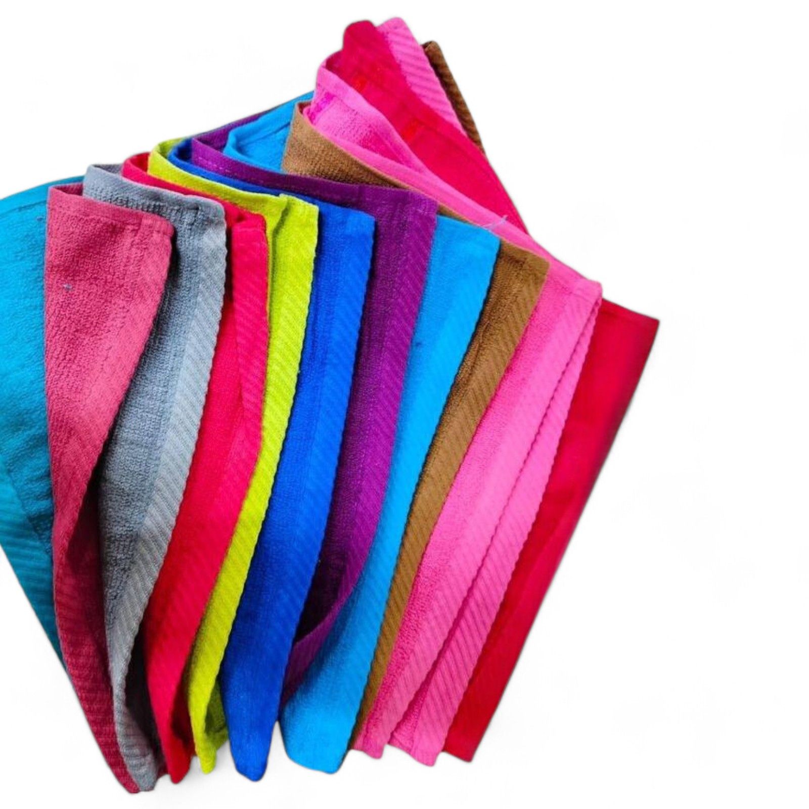 Multi-Color Microfiber Cleaning Cloth Set - 12 Pack, High-Quality Soft Towels for Home, Car, and Kitchen