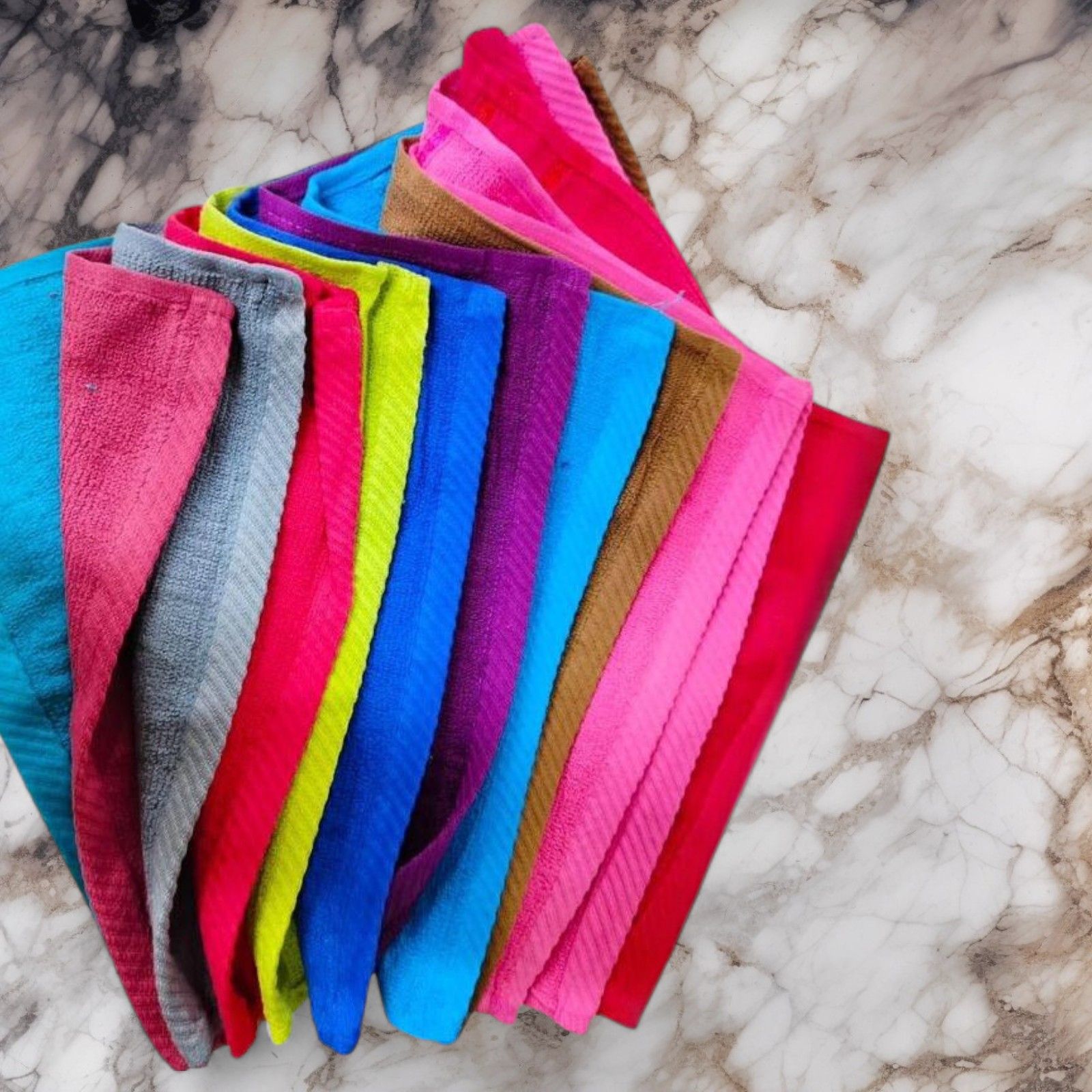 Multi-Color Microfiber Cleaning Cloth Set - 12 Pack, High-Quality Soft Towels for Home, Car, and Kitchen