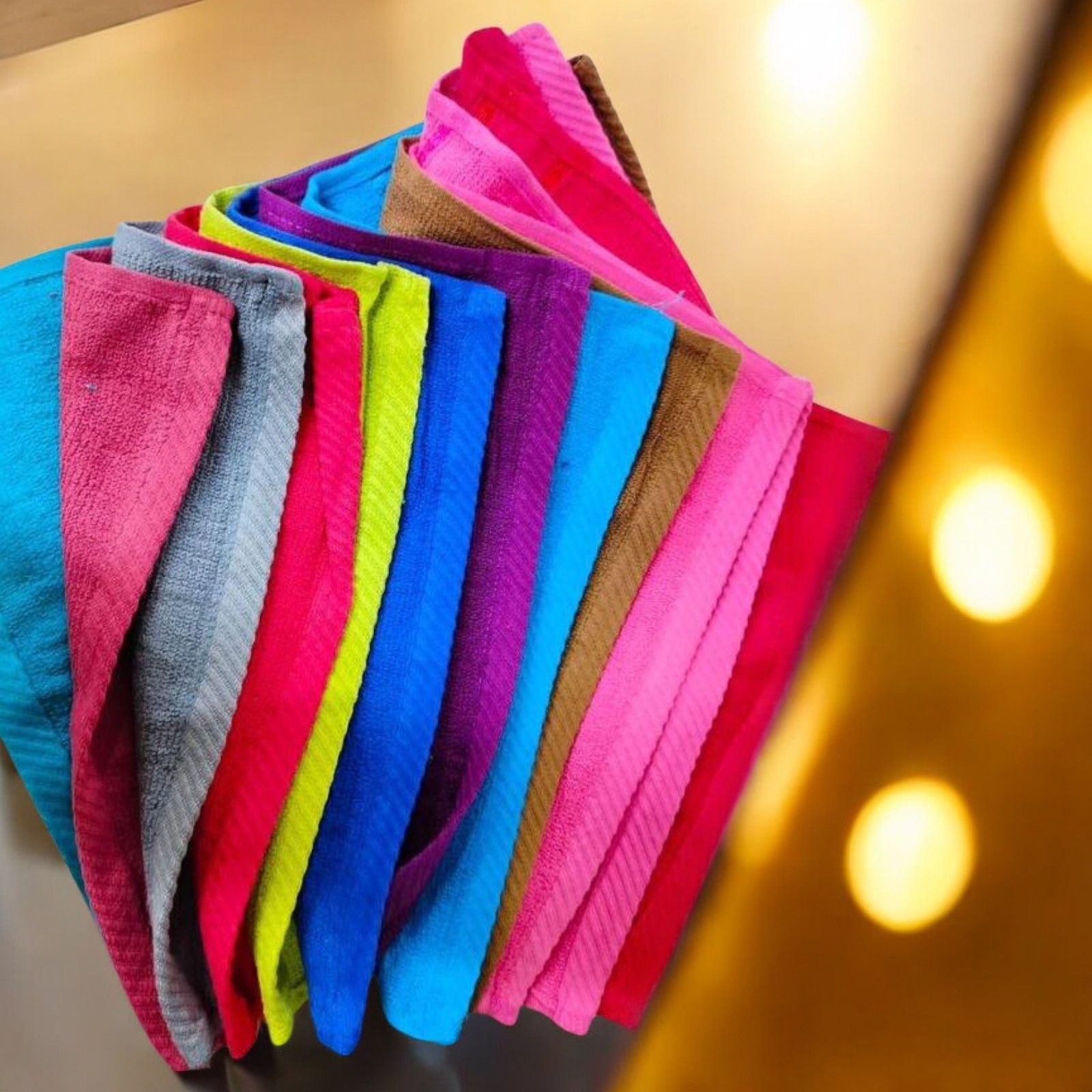 Multi-Color Microfiber Cleaning Cloth Set - 12 Pack, High-Quality Soft Towels for Home, Car, and Kitchen