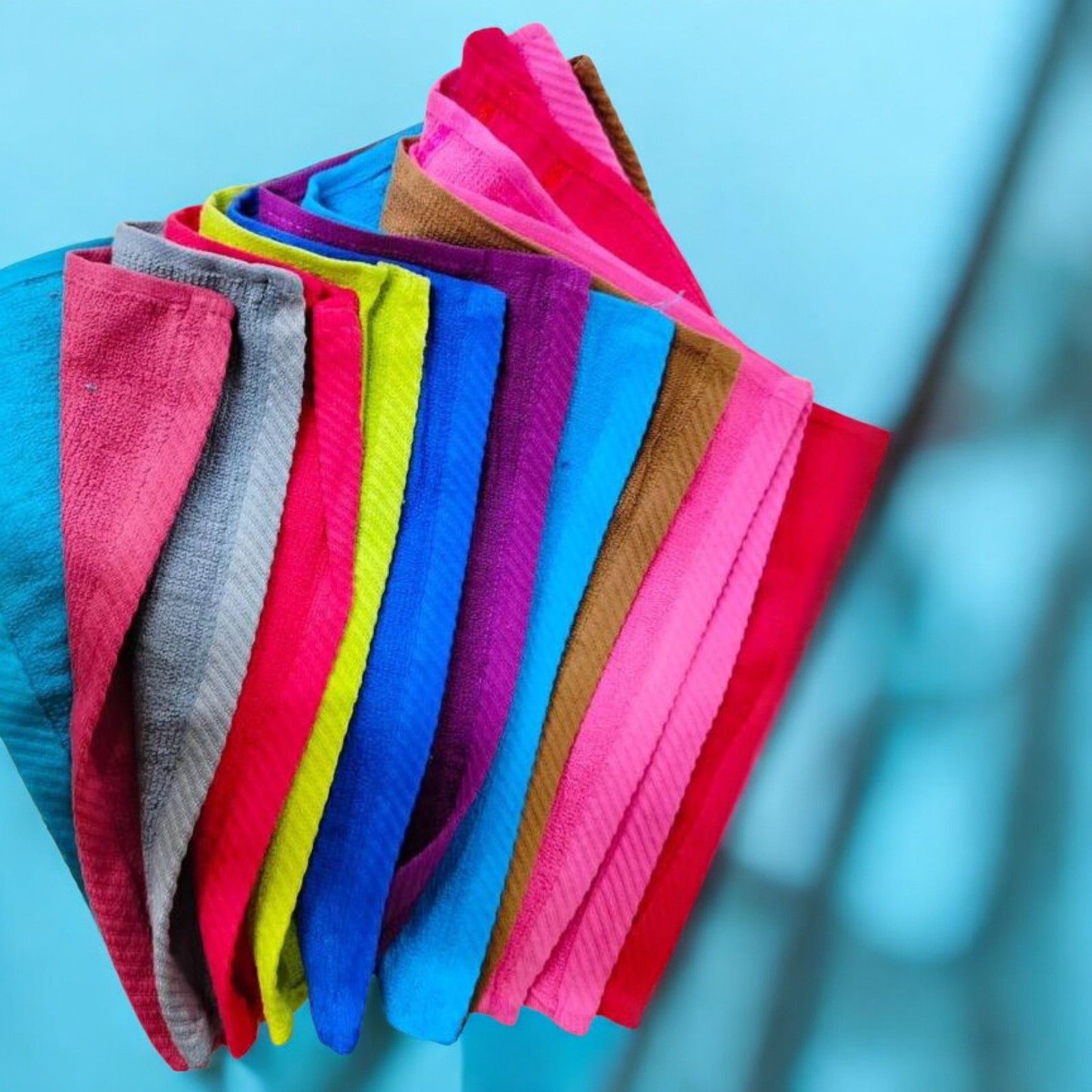 Multi-Color Microfiber Cleaning Cloth Set - 12 Pack, High-Quality Soft Towels for Home, Car, and Kitchen