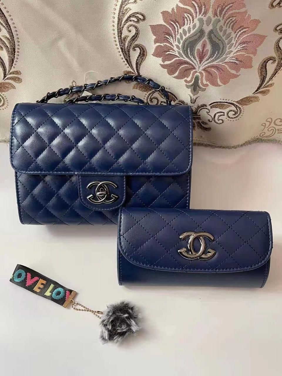 Elegant Women’s 2 in 1 Handbag Set with Matching Accessory - Versatile Designer Fashion Shoulder Bags in Multiple Shades | Durable, spacious & trendy.