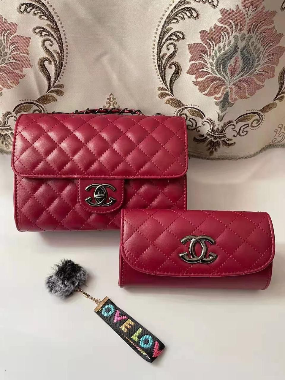 Elegant Women’s 2 in 1 Handbag Set with Matching Accessory - Versatile Designer Fashion Shoulder Bags in Multiple Shades | Durable, spacious & trendy.
