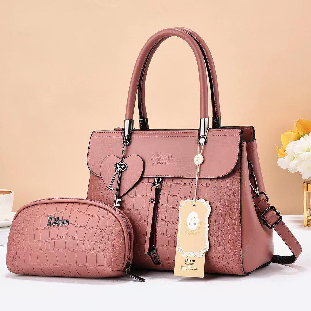 Elegant Women’s 3 in 1 Handbag Set with Matching Accessory - Versatile Designer Fashion Shoulder Bags in Multiple Shades | Durable, spacious & trendy.