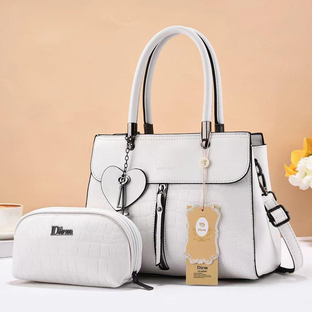 Elegant Women’s 3 in 1 Handbag Set with Matching Accessory - Versatile Designer Fashion Shoulder Bags in Multiple Shades | Durable, spacious & trendy.