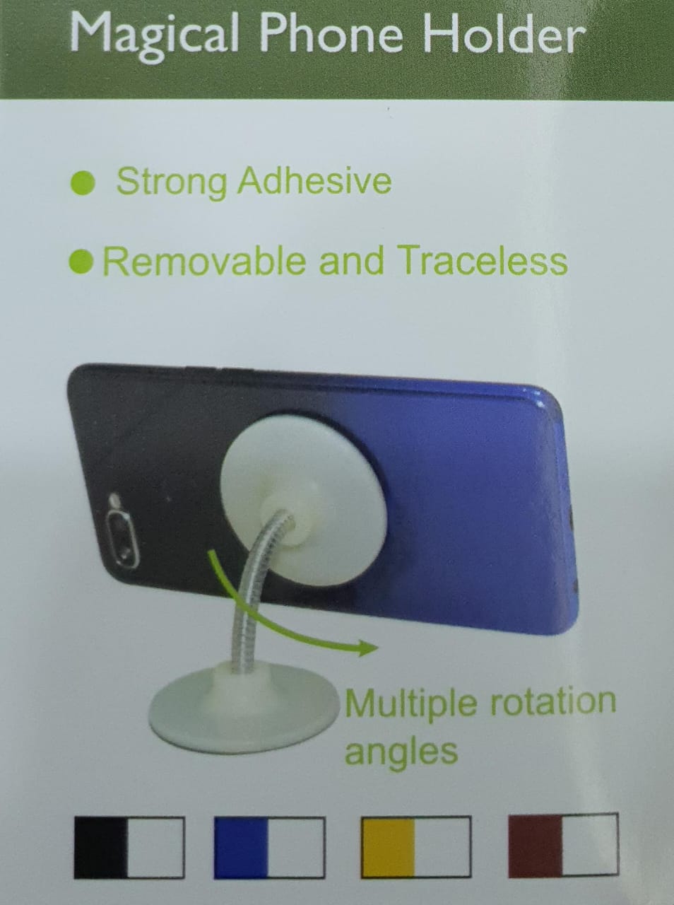 Strong adhesive 360 rotating magical  phone holder